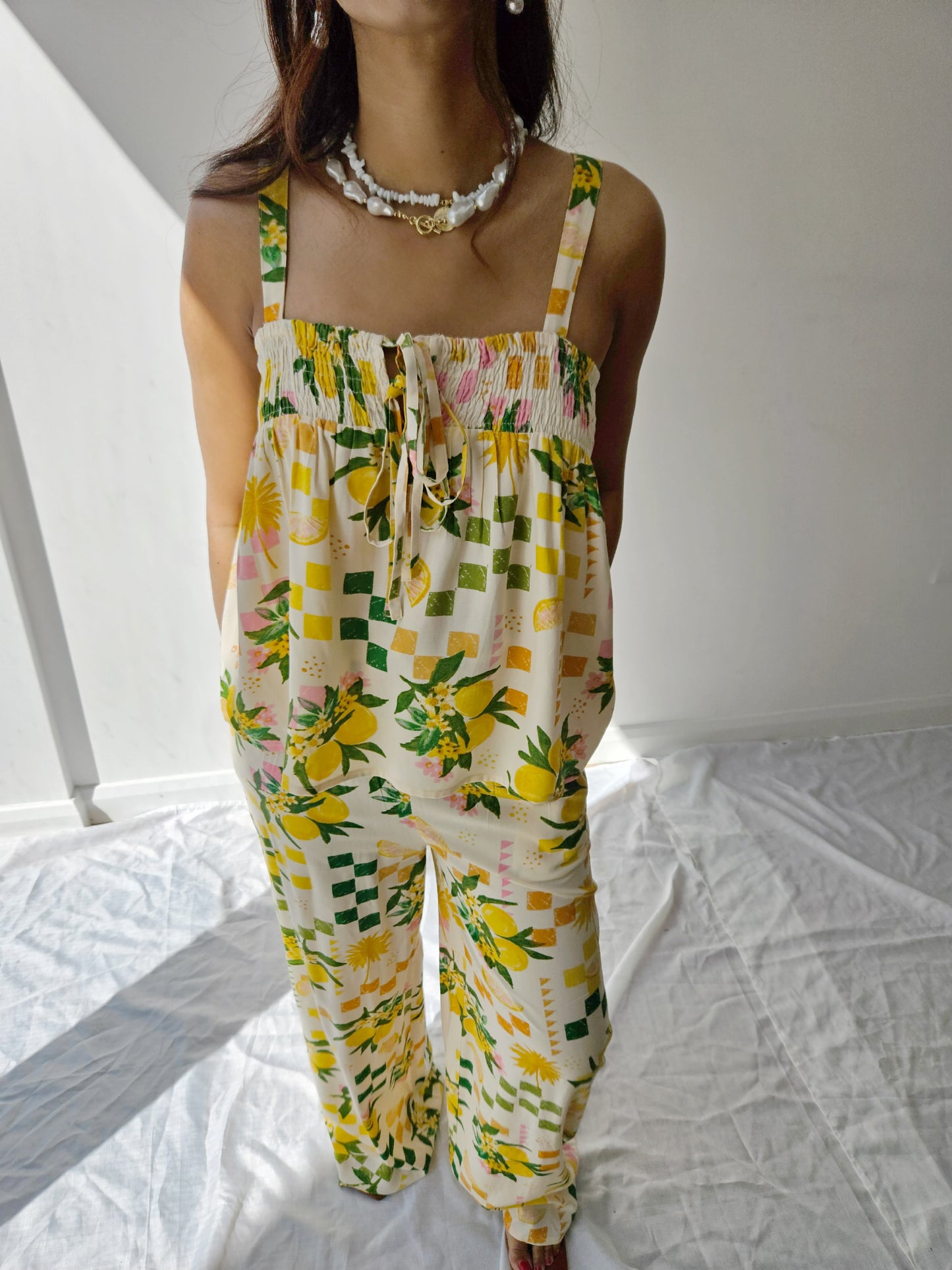 Ella Lemon Babydoll Top